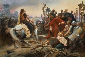 Vercingetorix depone le armi davanti a Giulio Cesare
