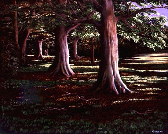 Lovers and Beech Trees, 1987  a Liz  Wright