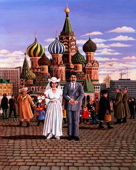 Moscow Wedding, St. Basils, Red Square a Liz  Wright