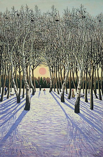 Sunset through Russian Trees, 1989  a Liz  Wright