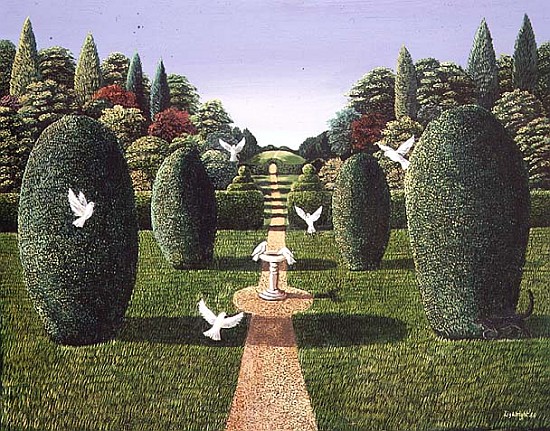 Topiary Garden, 1988 (panel)  a Liz  Wright