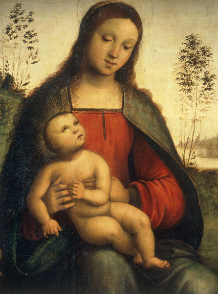 L.Costa /Mary with the Child/ Paint. a Lorenzo Costa