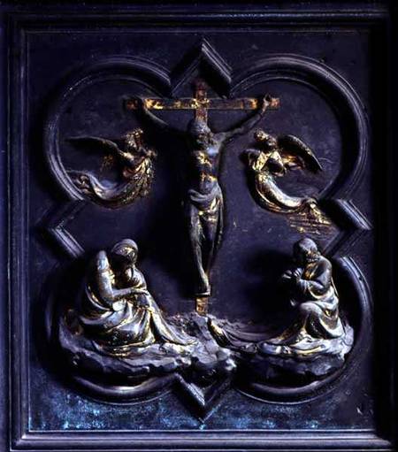 The Crucifixion, eighteenth panel of the North Doors of the Baptistery of San Giovanni a Lorenzo  Ghiberti