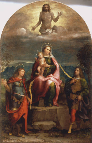 L.Lotto / Mary w.Child, Vitus, Modestus a Lorenzo Lotto