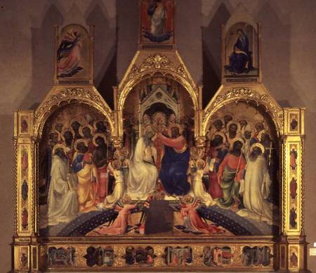 The Coronation of the Virgin a Lorenzo  Monaco