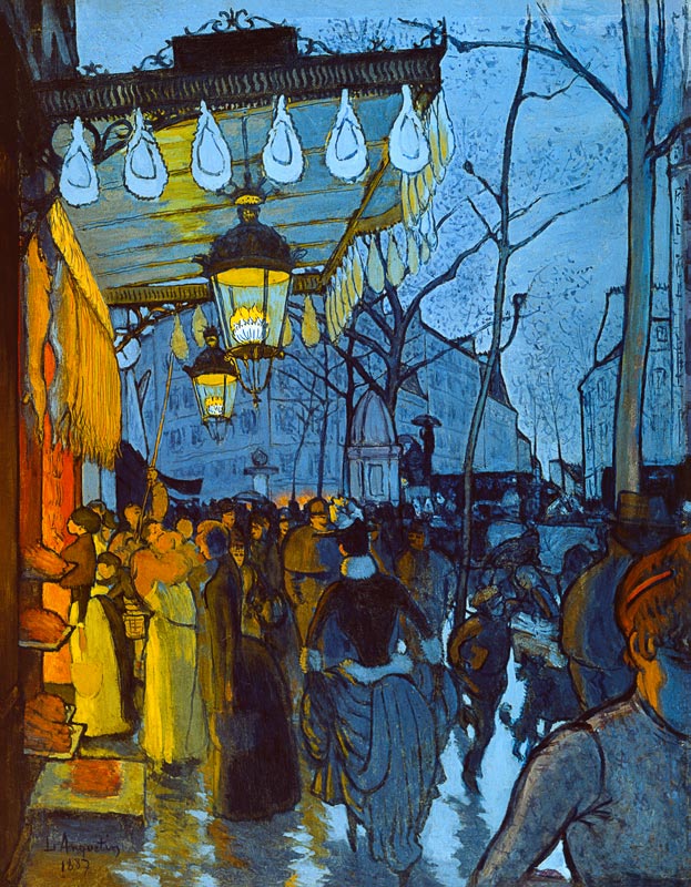 On the Strasse at 5 o'clock in the afternoon. a Louis Anquetin