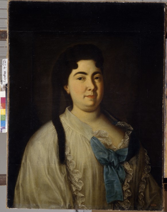 Portrait of Empress Catherine I. (1684-1727) in a Peignoir a Louis Caravaque