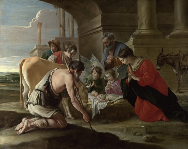 The Adoration of the Shepherds a Louis Le Nain