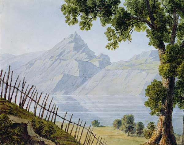 View of Lake Bourget a Louise Cochelet
