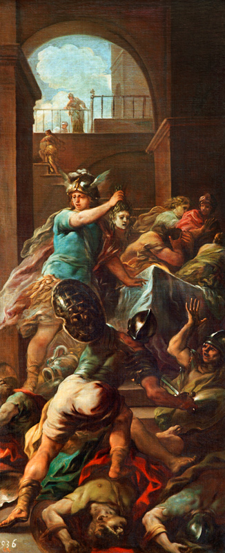 L.Giordano, Perseus mit Haupt der Medusa a Luca Giordano