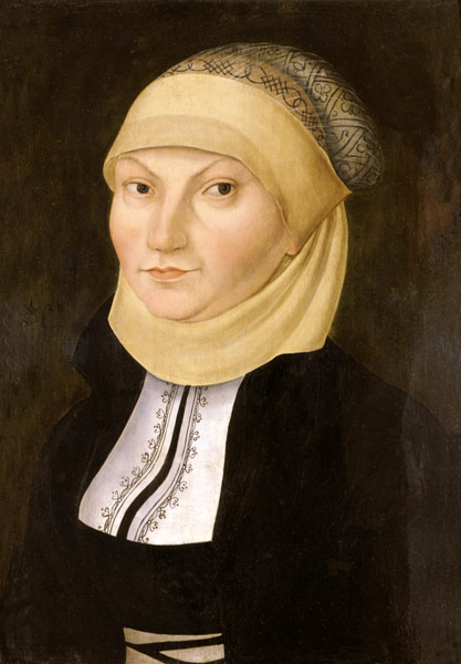 Portrait of Katharina of Bora, wife of Martin Luthers. a Lucas Cranach il Vecchio
