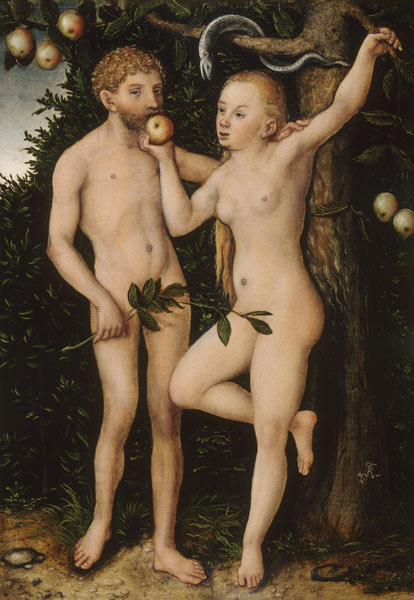 Adam and Eva. a Lucas Cranach il Vecchio