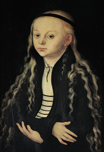 Portrait the Magdalena Luther a Lucas Cranach il Vecchio