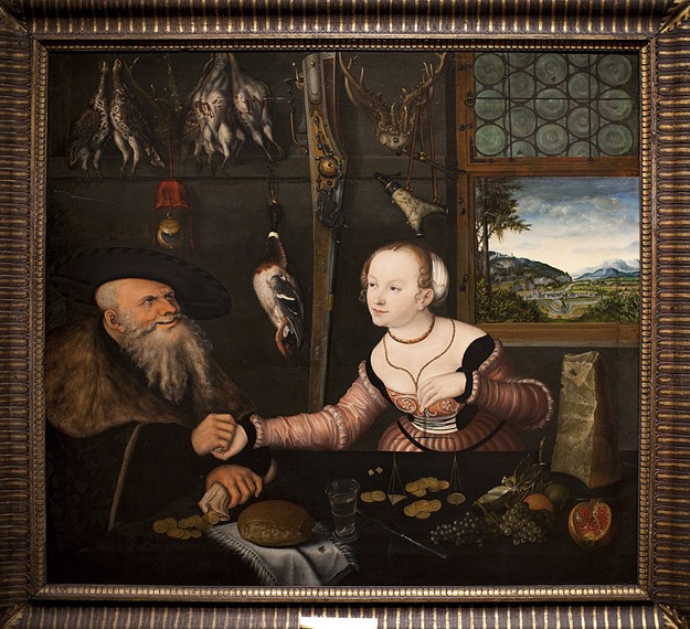 The Ill matched Couple a Lucas Cranach il Vecchio