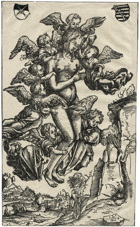The Assumption of Mary Magdalene a Lucas Cranach il Vecchio