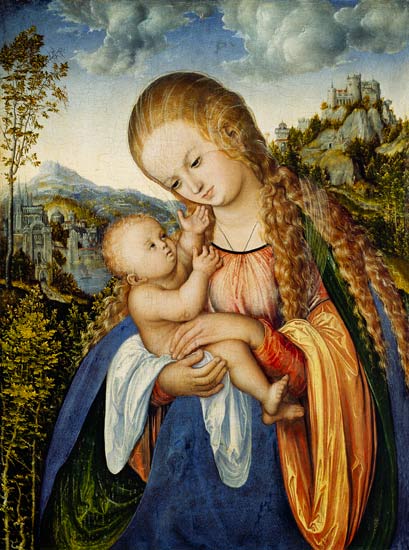 Maria with the child a Lucas Cranach il Vecchio