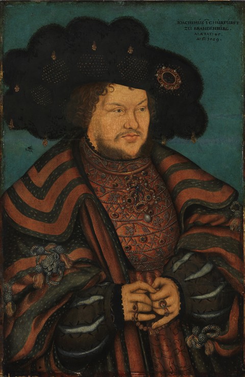 Portrait of Joachim I Nestor (1484-1535), Elector of Brandenburg a Lucas Cranach il Vecchio