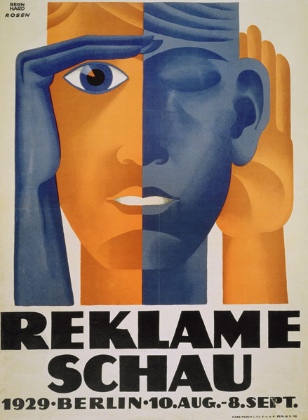'Reklameschau', poster for the Berlin Advertising Exhibition a Lucian & Rosen, F. Bernhard
