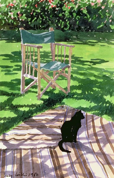 Black Cat and Dappling, 1986  a Lucy Willis