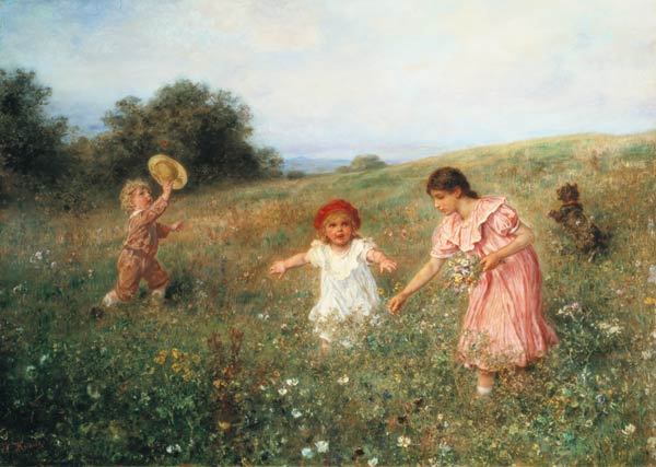 In the spring meadow a Ludwig Knaus
