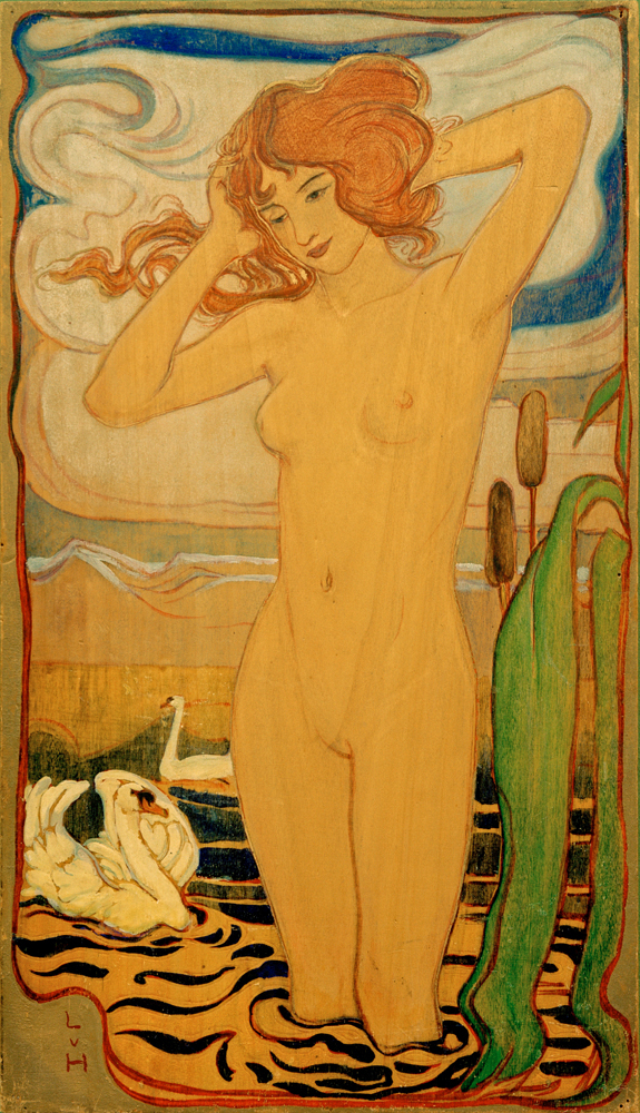 Bathing girl a Ludwig von Hofmann