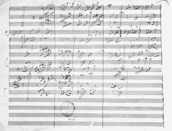 Score for the 3rd Movement of the 5th Sy - Ludwig van Beethoven