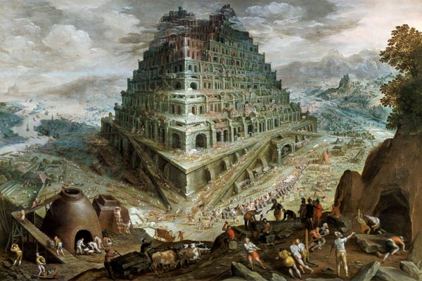 The Building of the Tower of Babel a Maerten van Valckenborch