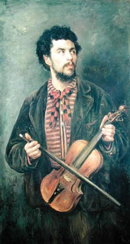The Violin Player a Marcellin Gilbert Desboutin