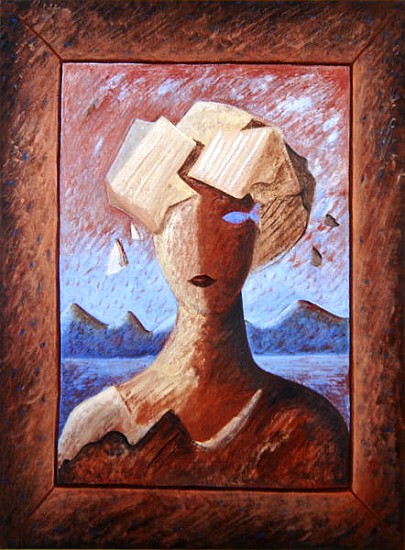 Zoe du Desert, 1994 (oil on paper)  a Marie  Hugo