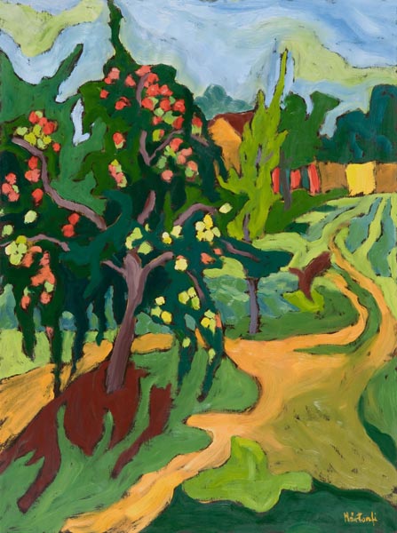 Appletree, 2006 (oil on board)  a Marta  Martonfi-Benke