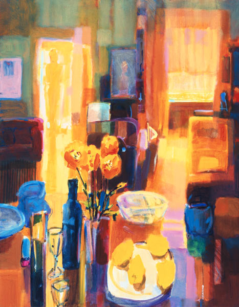Morning in Paris, 2000 (acrylic on canvas)  a Martin  Decent