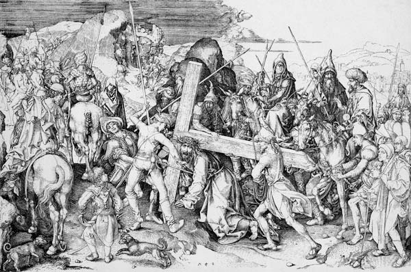 Die Grosse Kreuztragung a Martin Schongauer
