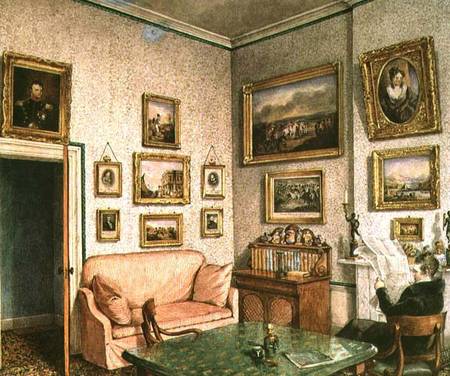 Col. Norcliffe's study at Langton Hall a Mary Ellen Best