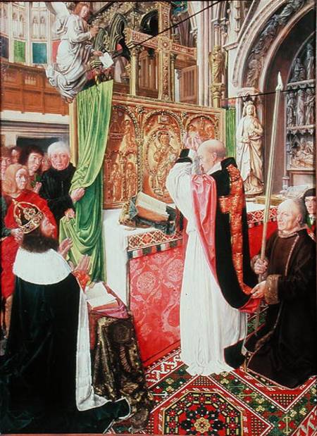 The Mass of St. Giles a Maestro di St. Giles