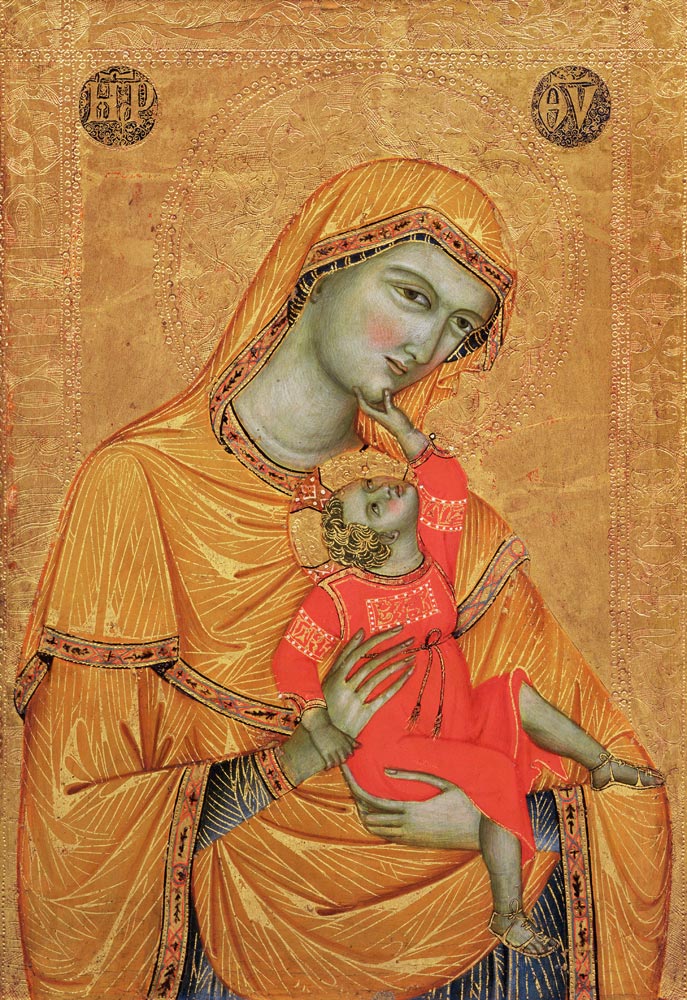 Virgin and Child, 1320 (tempera & gold on panel) a Master of the Madonna of Perugia