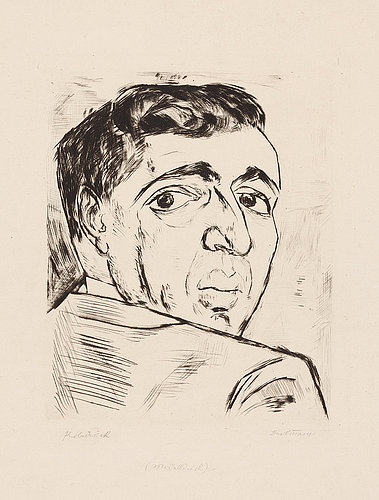 Portrait I. B. Neumann. 1919 (H. 154 II A) a Max Beckmann