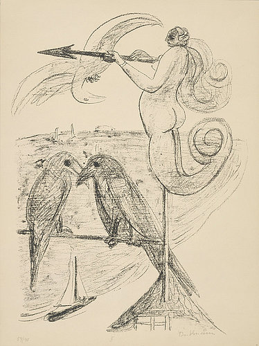 Day and Dream, Plate II - Weather-Vane (Wetterfahne). a Max Beckmann