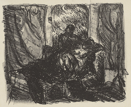 Liebesszene (Love scene). 1909 a Max Beckmann