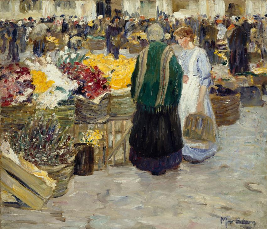 Blumenmarkt an der Rochuskirche a Max Stern