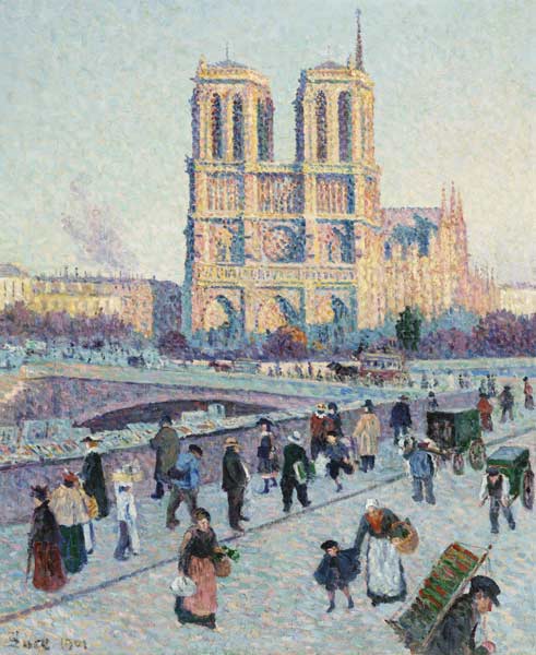 Pont Saint-Michel e Notre-Dame de Paris a Maximilien Luce