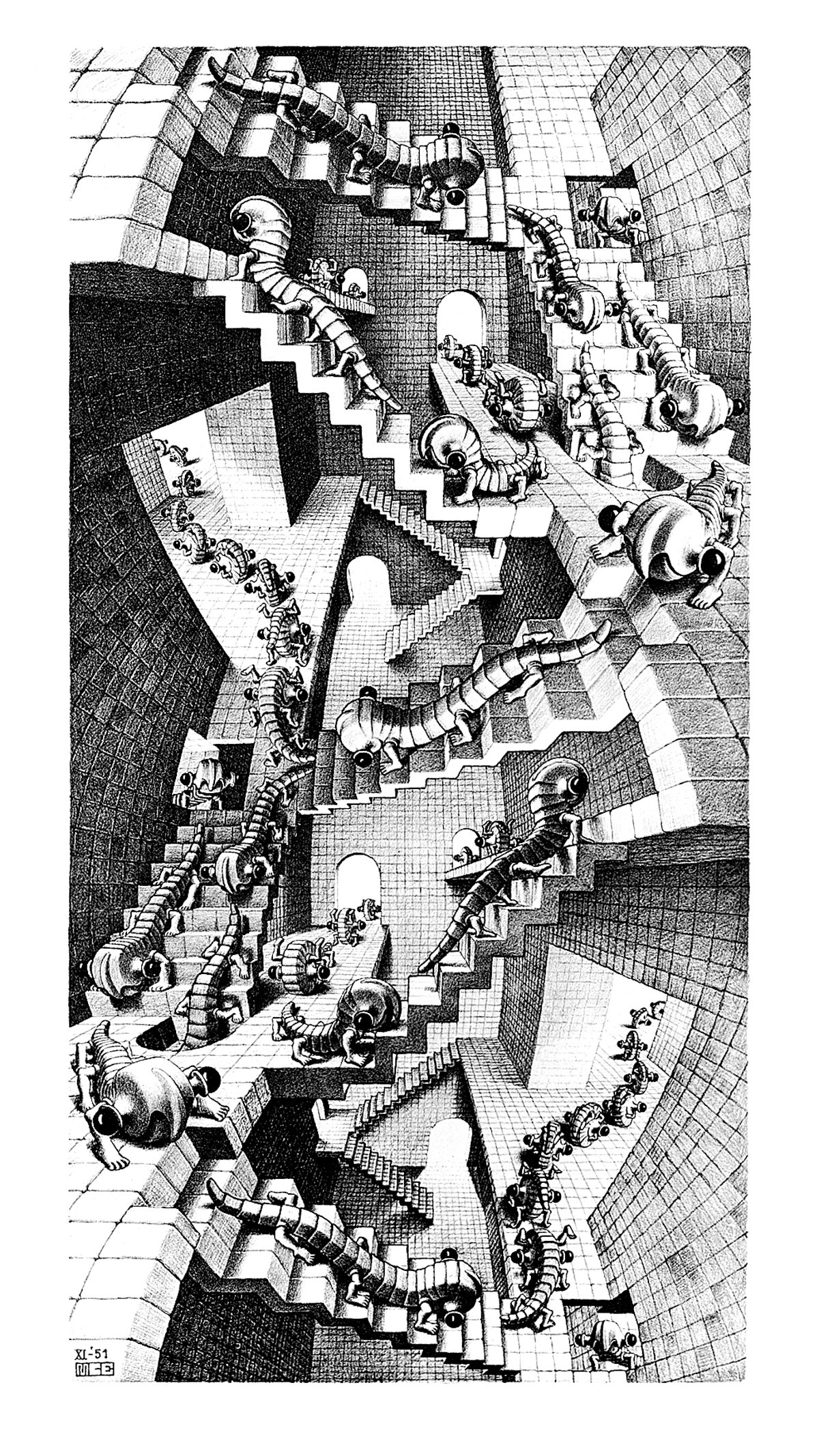 Titolo dell\'immagine : M.c. Escher - Treppenhaus  - (ESE-28)