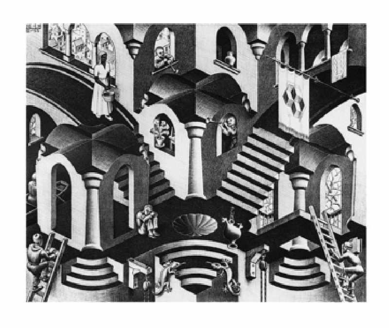 Titolo dell\'immagine : M.c. Escher - Konkav und Konvexe - (ESE-09)
