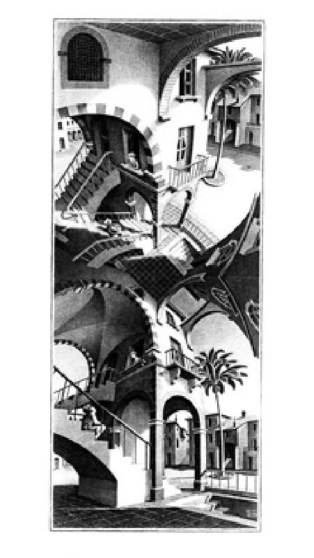 Titolo dell\'immagine : M.c. Escher - Oben und Unten - (ESE-10)