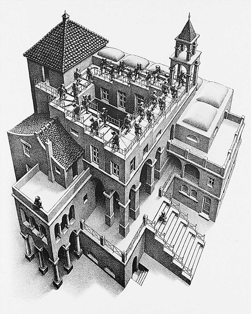 Titolo dell\'immagine : M.c. Escher - Treppauf und Treppab - (ESE-23)