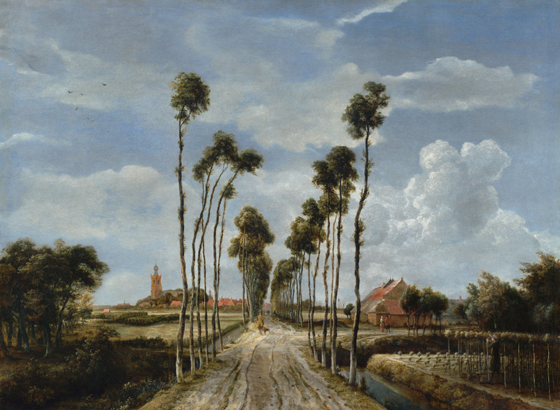 Avenue of Middelharnis a Meindert Hobbema