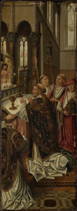 The Mass of St Gregory a Meister des Morrison-Triptychons