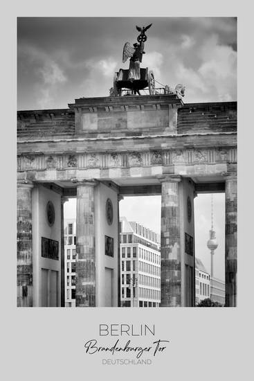 A fuoco: BERLINO Porta di Brandeburgo