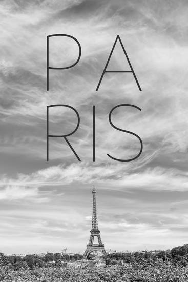 PARIGI Torre Eiffel | Testo & Skyline