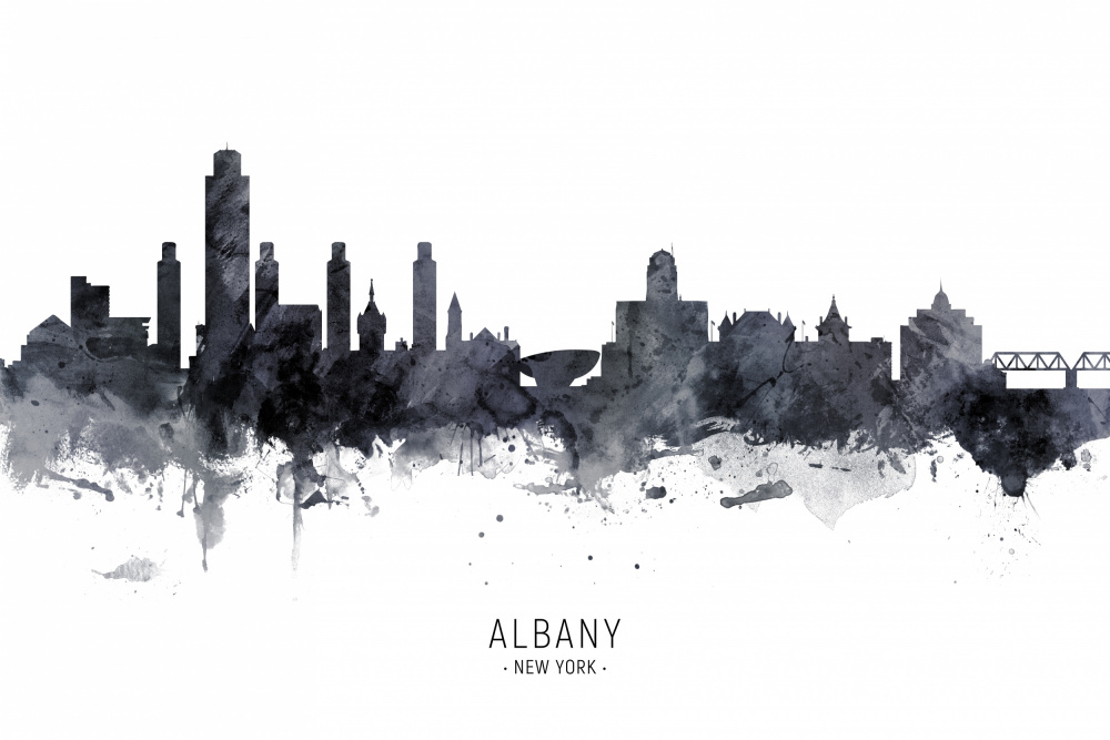 Albany New York Skyline a Michael Tompsett