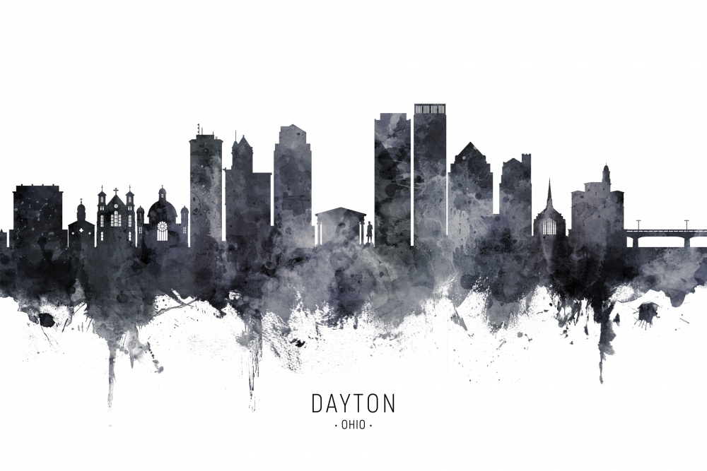 Dayton Ohio Skyline a Michael Tompsett